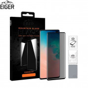 Eiger Mountain Glass Black Curved Anti-Spy Privacy Filter Tempered Glass - калено стъклено защитно покритие с извити ръбове и определен ъгъл на виждане за дисплея на Samsung Galaxy S10 Plus