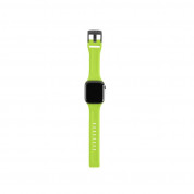 Urban Armor Gear Scout Strap - изключително здрава силиконова каишка за Apple Watch 42мм, 44мм (зелен неон) 4