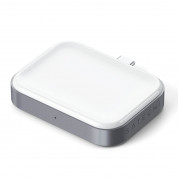 Satechi USB-C Wireless Charging Dock for Apple Airpods - USB-C док за зареждане на Apple Airpods Pro и Airpods 2 Wireless Charging Case (бял)