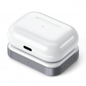 Satechi USB-C Wireless Charging Dock for Apple Airpods - USB-C док за зареждане на Apple Airpods Pro и Airpods 2 Wireless Charging Case (бял) 3