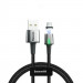 Baseus Zinc Magnetic Cable (CATXC-B01) - USB-C кабел с магнитен накрайник за устройства с USB-C (200 см) (черен) 1