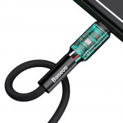 Baseus Silica Gel Lightning USB Cable (CALGJ-01) - USB кабел за Apple устройства с Lightning порт (100 см) (черен) 4