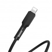 Baseus Silica Gel Lightning USB Cable (CALGJ-01) - USB кабел за Apple устройства с Lightning порт (100 см) (черен) 2