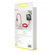 Baseus Silica Gel Lightning USB Cable (CALGJ-09) - USB кабел за Apple устройства с Lightning порт (100 см) (червен) 5