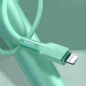 Baseus Silica Gel Lightning USB Cable (CALGJ-06) for iPhone with Lightning connectors (100 cm) (green) 4