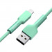 Baseus Silica Gel Lightning USB Cable (CALGJ-06) - USB кабел за Apple устройства с Lightning порт (100 см) (зелен) 4