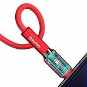 Baseus Silica Gel USB-C Cable (CATGJ-09) - USB-C кабел за устройства с USB-C порт (100 см) (червен) 3