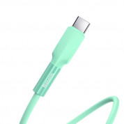 Baseus Silica Gel USB-C Cable (CATGJ-06) - USB-C кабел за устройства с USB-C порт (100 см) (зелен) 1