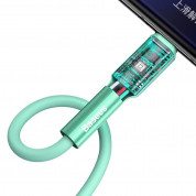 Baseus Silica Gel USB-C Cable (CATGJ-06) - USB-C кабел за устройства с USB-C порт (100 см) (зелен) 3