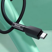Baseus Silica Gel USB-C Cable (CATGJ-A01) - USB-C кабел за устройства с USB-C порт (200 см) (черен) 4