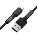 Baseus Silica Gel USB-C Cable (CATGJ-A01) - USB-C кабел за устройства с USB-C порт (200 см) (черен) 7