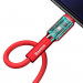 Baseus Silica Gel USB-C Cable (CATGJ-A09) - USB-C кабел за устройства с USB-C порт (200 см) (червен) 5