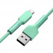 Baseus Silica Gel USB-C Cable (CATGJ-A06) - USB-C кабел за устройства с USB-C порт (200 см) (зелен) 3