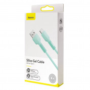 Baseus Silica Gel USB-C Cable (CATGJ-A06) - USB-C кабел за устройства с USB-C порт (200 см) (зелен) 5