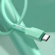 Baseus Silica Gel USB-C Cable (CATGJ-A06) - USB-C кабел за устройства с USB-C порт (200 см) (зелен) 4
