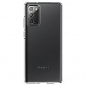 Spigen Liquid Crystal Case - тънък качествен силиконов (TPU) калъф за Samsung Galaxy Note 20 (прозрачен)  5