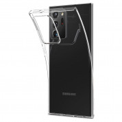 Spigen Liquid Crystal Case - тънък качествен силиконов (TPU) калъф за Samsung Galaxy Note 20 Ultra (прозрачен)  4