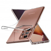 Spigen Liquid Crystal Case - тънък качествен силиконов (TPU) калъф за Samsung Galaxy Note 20 Ultra (прозрачен)  11