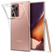 Spigen Liquid Crystal Case - тънък качествен силиконов (TPU) калъф за Samsung Galaxy Note 20 Ultra (прозрачен)  18