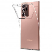 Spigen Liquid Crystal Case - тънък качествен силиконов (TPU) калъф за Samsung Galaxy Note 20 Ultra (прозрачен)  10