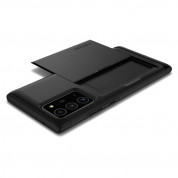 Spigen Slim Armor CS Case - хибриден кейс с отделение за кр. карти и най-висока степен на защита за Samsung Galaxy Note 20 Ultra (черен) 9