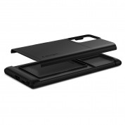 Spigen Slim Armor CS Case - хибриден кейс с отделение за кр. карти и най-висока степен на защита за Samsung Galaxy Note 20 Ultra (черен) 8