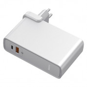 Baseus GaN Charger 45W Power Bank (PPNLD-H02) - външна батерия 10000 mAh и захранване за ел. мрежа с USB-A и USB-C изходи и технология за бързо зареждане (бял) 2
