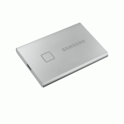 Samsung Portable SSD T7 Touch 500GB USB 3.2 - преносим външен SSD диск 500GB с пръстов отпечатък и парола за сигурност (сребрист)	 2