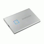 Samsung Portable SSD T7 Touch 500GB USB 3.2 - преносим външен SSD диск 500GB с пръстов отпечатък и парола за сигурност (сребрист)	 1