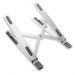 4smarts Foldable Aluminium Stand for Laptops - сгъваема алуминиева поставка за MacBook и лаптопи до 17 инча (сребрист) 5