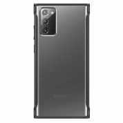 Samsung Clear Protective Cover EF-GN980CBEGEU - оригинален удароустойчив хибриден кейс за Samsung Galaxy Note 20 (черен)
