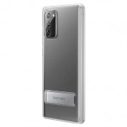 Samsung Clear Standing Cover EF-JN980CTEGEU - оригинален удароустойчив хибриден кейс с поставка за Samsung Galaxy Note 20 (прозрачен) 1