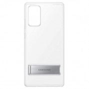 Samsung Clear Standing Cover EF-JN980CTEGEU - оригинален удароустойчив хибриден кейс с поставка за Samsung Galaxy Note 20 (прозрачен) 3