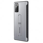 Samsung Protective Standing Cover EF-RN980CSEGEU - оригинален удароустойчив хибриден кейс с поставка за Samsung Galaxy Note 20 (сребрист) 1