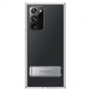 Samsung Clear Standing Cover EF-JN985CTEGEU - оригинален удароустойчив хибриден кейс с поставка за Samsung Galaxy Note 20 Ultra (прозрачен)
