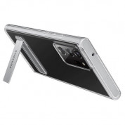 Samsung Clear Standing Cover EF-JN985CTEGEU - оригинален удароустойчив хибриден кейс с поставка за Samsung Galaxy Note 20 Ultra (прозрачен) 4