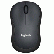 Logitech B220 Silent Wireless Optical Mouse - безжична мишка за PC и Mac (черен) 