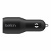 Belkin Boost Charge Dual USB-C 36W Car Charger - зарядно за кола с два USB-C изхода за зареждане на мобилни устройства с USB-C (черен)  3