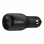 Belkin Boost Charge Dual USB-C 36W Car Charger - зарядно за кола с два USB-C изхода за зареждане на мобилни устройства с USB-C (черен)  1