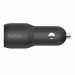 Belkin Boost Charge Dual USB-A Car Charger & USB Lightning Cable - зарядно за кола с 2xUSB изходa (4.8A) и Lightning кабел за iPhone, iPad и iPod с Lightning порт (черен)  2