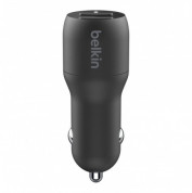 Belkin Boost Charge Dual USB-A Car Charger & USB Lightning Cable (black) 2