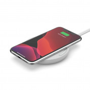 Belkin Boost Charge Wireless Charging Pad 10W - поставка (пад) за безжично зареждане за Apple, Samsung, LG, Sony и други QI съвместими устройства (бял) 4