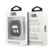 Karl Lagerfeld Airpods Ikonik Silicone Case - силиконов калъф с карабинер за Apple Airpods и Apple Airpods 2 (черен) 4