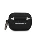 Karl Lagerfeld Airpods Pro Ikonik Silicone Case - силиконов калъф с карабинер за Apple Airpods Pro (черен) 3