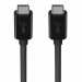 Belkin USB-C 3.1 to USB-C 100W Cable - USB-C към USB-C кабел за устройства с USB-C порт (100 см) (черен) 3