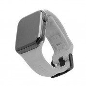 Urban Armor Gear Scout Strap - изключително здрава силиконова каишка за Apple Watch 42мм, 44мм, 45мм, Ultra 49мм (сив)