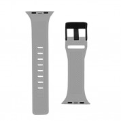 Urban Armor Gear Scout Strap - изключително здрава силиконова каишка за Apple Watch 42мм, 44мм, 45мм, Ultra 49мм (сив) 4