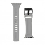Urban Armor Gear Scout Strap - изключително здрава силиконова каишка за Apple Watch 42мм, 44мм, 45мм, Ultra 49мм (сив) 3