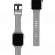 Urban Armor Gear Scout Strap - изключително здрава силиконова каишка за Apple Watch 42мм, 44мм, 45мм, Ultra 49мм (сив) 5
