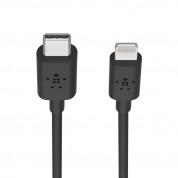 Belkin Mixit Boost Charge USB-C to Lightning Cable PD 18W - MFI сертифициран USB-C към Lightning кабел за Apple устройства с Lightning порт (120 см) (черен) 2